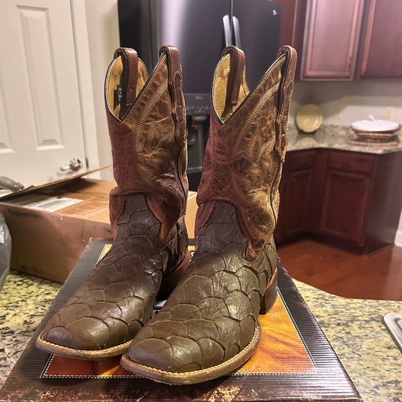 9 D Rockin leather boots - Picture 1 of 1